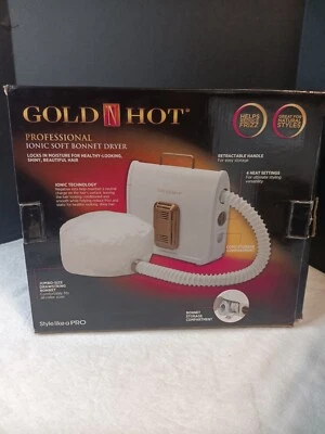 Gold 'N Hot Professional Ionic Soft Jumbo Bonnet Hair Dryer GH3985 White - Image 1 of 4