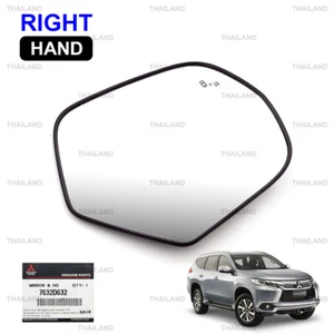 Rh Lens Mirror + BSW Blind Spot Warning For Mitsubishi Pajero Sport 2019 - 2023 - Picture 1 of 9