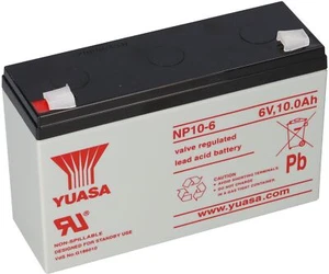 Yuasa Batterie au Plomb NP10-6 PB 6V 10Ah VdS Faston 4,8 - Photo 1/8