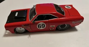 JADA 1 /24 BIGTIME MUSCLE 1969 PLYMOUTH ROAD RUNNER 426 HEMI RARE RED, FREE SHIP - Picture 1 of 20
