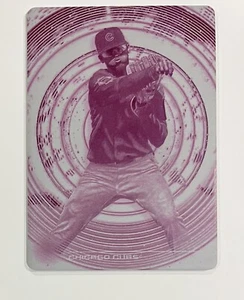 2022 Bowman Inception Cristian Hernandez Printing Plate Magenta Cubs Topps - Picture 1 of 3