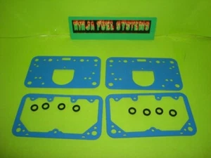HOLLEY 4150 CARBURETOR BOWL SERVICE KIT BLUE GASKETS 650 750 850 950 REUSABLE - Picture 1 of 4
