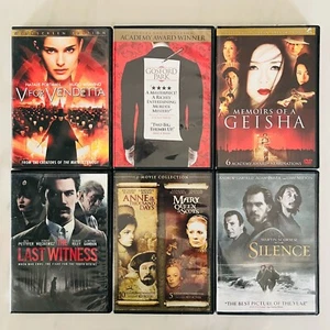 Lot of 7 Drama Movies - DVD - V For Vendetta - Geisha - Gosford Park - More - Picture 1 of 3