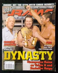 WWE RAW Magazine NOVEMBER 2004 Ric Flair Triple H Dave Batista WCW WWF ECW TNA - Picture 1 of 11