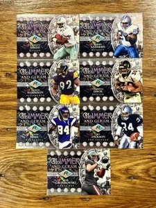 2024 Topps Resurgence GLIMMER and GLEAM Insert x7 LOT Sanders Bo Moss Emmitt - Picture 1 of 5