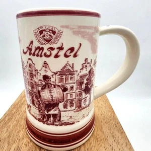 RARE Vintage Amstel Delft Beer Mug Stein - Picture 1 of 7