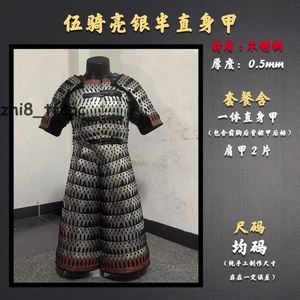 Conjunto completo de disfraz de armadura de metal de acero inoxidable portátil Song Armor unisex disfraces - Imagen 1 de 29