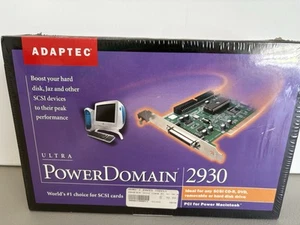 New / Sealed ADAPTEC Ultra PowerDomain 2930 for PCI Power Macintosh - AHA 2930 - Afbeelding 1 van 8