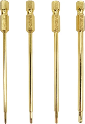 RC Hex Bit Set 1.5 2.0 2.5 3.0Mm Hex Head Allen Wrench S2 Steel Titanium Hexagon - Image 1 of 4