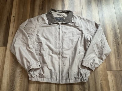 Perry Ellis Portfolio Hombre’s Talla Grande Gris Claro Otoño Chaqueta Bombardero Abrigo Malla Foto 1 de 4