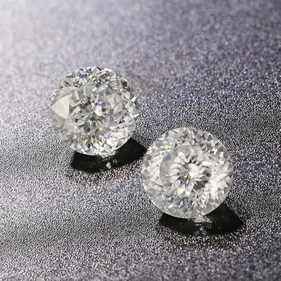 5x5MM Lab Grown D Color  Portuguese Cut Loose Diamond VVS1 Quality Gemstone 2PCS - Image 1 of 4