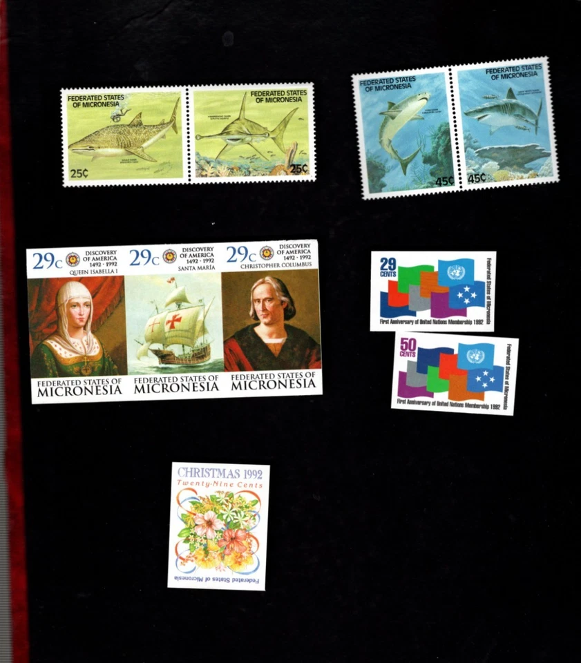 Micronesia sc#78a,80a #151-4 IMPERF (1989-92) MNH Foto 1 de 1