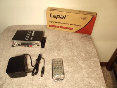 Lepai LP-A68 2-канальный 15 Вт усилитель с пультом дистанционного управления - новый - Изображение 1 из 4