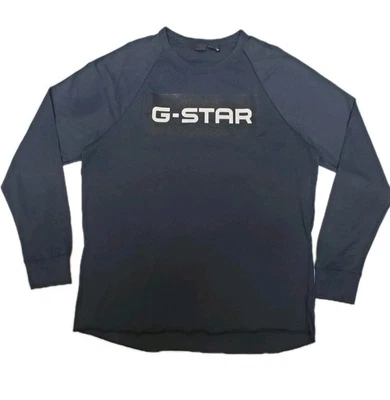 Camiseta de manga larga G-Star Raw para hombre JIRGI-B Art cuello redondo talla XXL azul Foto 1 de 4