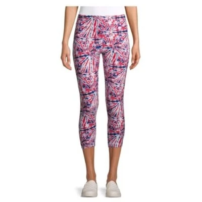 Way to Celebrate Americana NUEVO♈Legging Capri Estampado Junior Talla XS~azul/blanco Foto 1 de 4