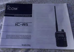 Icom IC-R5 Instruction Manual Original manual for a communications receiver - Picture 1 of 21