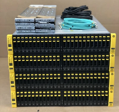 HPE 3PAR 7450c 8GB FC All Flash 184TB (96x 1.92TB) SAS SSD SAN Storage Solution - Image 1 of 3