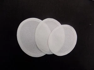 OBLO EINSATZ OVAL LEINWANDAPPLIKATION AIDA ZUM STICKEN KREUZSTICH WEISS - Bild 1 von 4