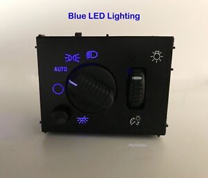 Blue LED Headlight Switch 03-06 Chevy Silverado Suburban Tahoe Sierra NEW