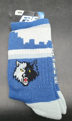 NBA Basketball Minnesota Timberwolves Skyline Crew Socks Men Medium 5-10 New Cover