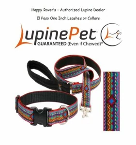 Correa o collar de por vida para perro Lupine - 1" - Estampado en manta de silla de montar - EL PASO - Imagen 1 de 10
