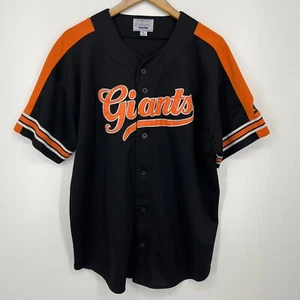 Starter San Francisco Giants Baseball Jersey Men's Size XL Black Orange MLB Vtg - Picture 1 of 8