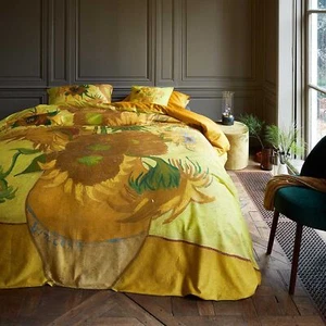 Van Gogh Tournesol Yellow Cotton Sateen Quilt Cover Set by Bedding House - Picture 1 of 3