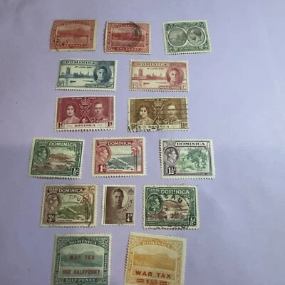 Dominica Group Used & Unused Hinged   Lot 51 File 25 - Image 1 of 4