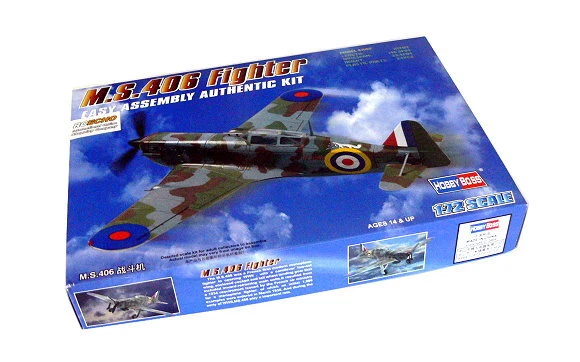 HOBBYBOSS 80235 Aircraft Model 1/72 M.S.406 Fighter Scale Hobby B0235 - Image 1 of 1