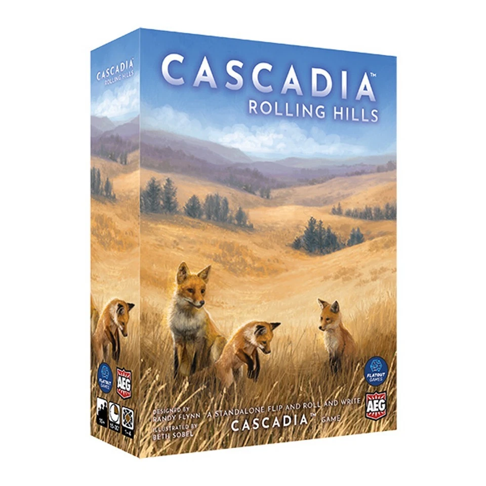 AEG Cascadia Rolling Hills Flip-Roll-Write Board Game Ages 10