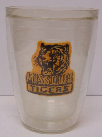 Vtg 1970s MU MISSOURI TIGERS BASKETBALL FOOTBALL PATCH IN SIGNATURE SERIES GLASS Cover