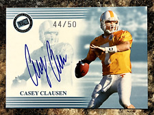 Casey Clausen 2004 Press Pass Blue Auto Autograph 44/50 Tennessee Volunteers