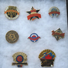 8 BASEBALL ALL STAR GAME PRESS PINS 1984 to 1991 NEAR MINT+ PIN CASES FREE SHIP