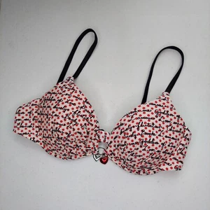 Barely Brooke Venus Bikini Swim TOP Red Black Goddess of Love Lined Underwire - Picture 1 of 5
