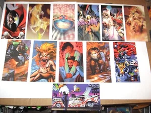 Juego de tarjetas Spawn Widevision 1995 pintadas 12 inserciones Todd McFarlane Angela P1-P12 - Imagen 1 de 12