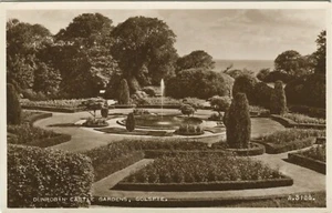 DUNROBIN CASTLE GARDENS, GOLSPIE - Sutherland Postcard - Picture 1 of 2