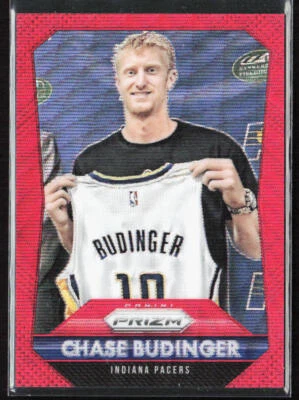 2015-16 Panini Prizm Chase Budinger Ruby Wave Red /350 #32 Indiana Pacers - Image 1 of 2