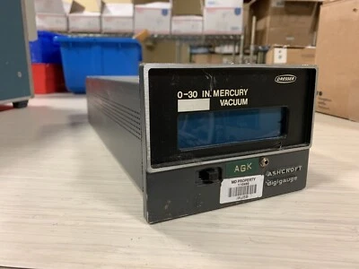 DE COLECCIÓN ASHCROFT 7780 DIGIGAUGE 0-30 IN MEDIDOR DE VACÍO DE MERCURIO - USADO Foto 1 de 4