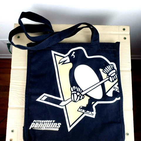 NHL Pittsburgh Penguins Cotton Tote Bag Hockey Sports Cover