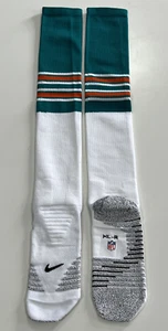 Nike Grip NFL Athletic Socks Football Team XL Dri-Fit, Teal White Cushioned NEW - Picture 1 of 5