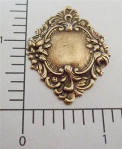 13473 4 piezas latón oxidado etiqueta victoriana adorno joyería hallazgo OFERTA - Imagen 1 de 1