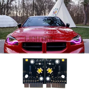 Purple Angel Eyes DRL LED boards For 2022- 2024 BMW 2 series G42 M2 G87 M235i - Picture 1 of 6