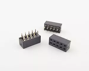 10 Stck. Steigung 2 mm 2x5 Pin 10 Pin Buchse Doppelreihig Gerade Pin PCB Kopfzeilenleiste - Bild 1 von 9