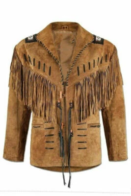Handmade Mens Western Suede leather jacket, Men coy boy western Fringe Jacket - Image 1 of 4