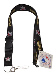 Pittsburgh Pirates  Premium 24" Long Nylon Breakaway ID Holder/Lanyard/Keychain - Picture 1 of 1
