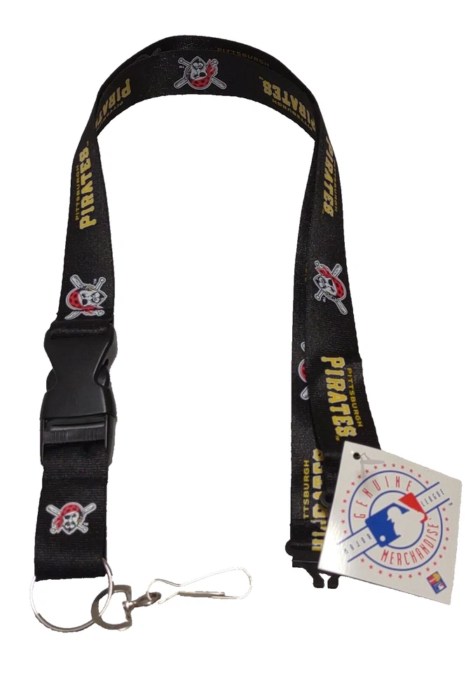 Pittsburgh Pirates  Premium 24" Long Nylon Breakaway ID Holder/Lanyard/Keychain - Image 1 of 1