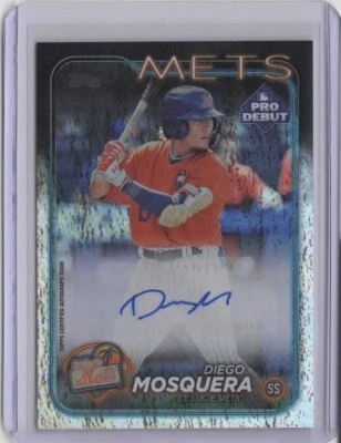 2024 Topps Pro Debut Autographs Sparkle Foil #PD72 Diego Mosquera	098/199 - Image 1 of 2