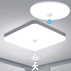 LED Deckenlampe mit Bewegungsmelder Sensor 28W 36W Deckenleuchte Flurlampe Lampe - Bild 1 von 21