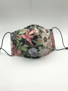 Nuevo patrón floral hecho a mano para mujeres adultas máscara facial de tela 100 % algodón lavable p4 - Imagen 1 de 5