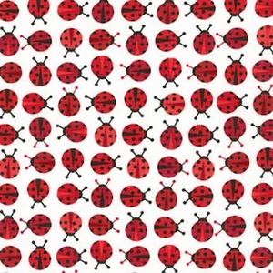Mini chinches de algodón rojo fresa Urban Zoologie Robert Kaufman BTHY - Imagen 1 de 2